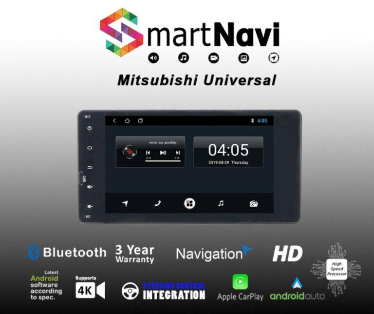 Mitsubishi 7" Universal Android Apple Car Play InDash Navigation Multimedia - Image 2