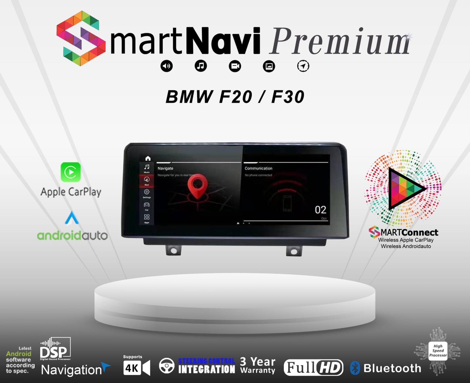 BMW F20,F30 Android Apple Car Play InDash Navigation Multimedia - Image 2