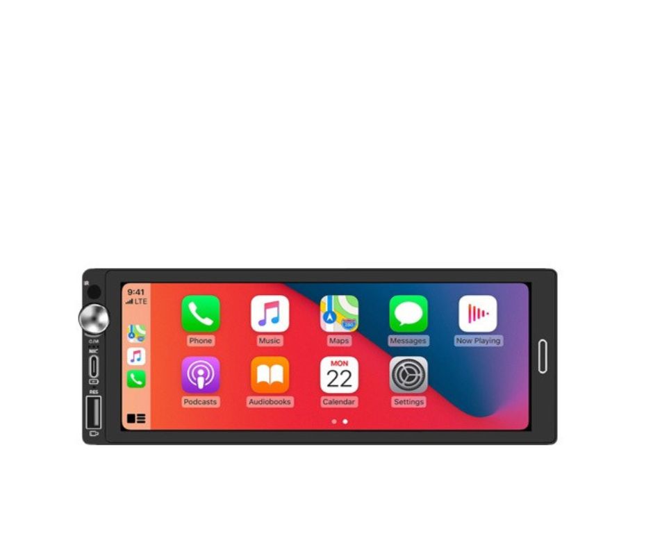 6.9 inch Single Din MP5 Media Player with Android Auto & Apple CarPlay