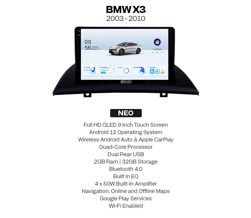 BMW X3 2003 - 2010 Neo Multimedia Player - Image 2