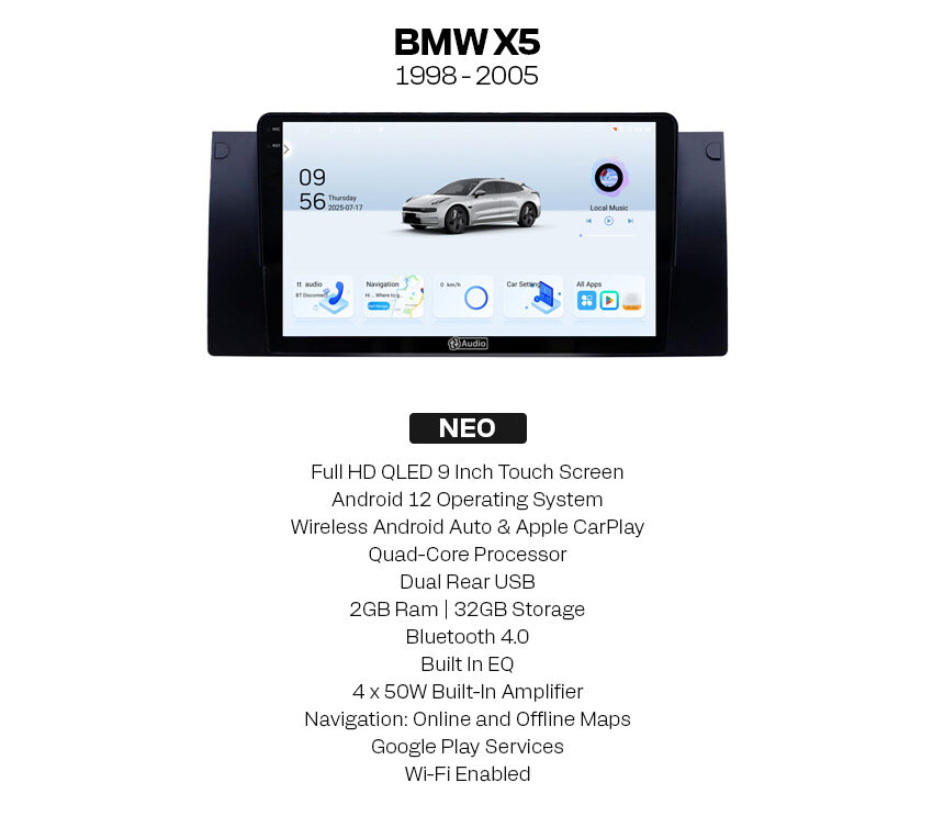 BMW X5 1998 - 2005 Neo Multimedia Player - Image 2