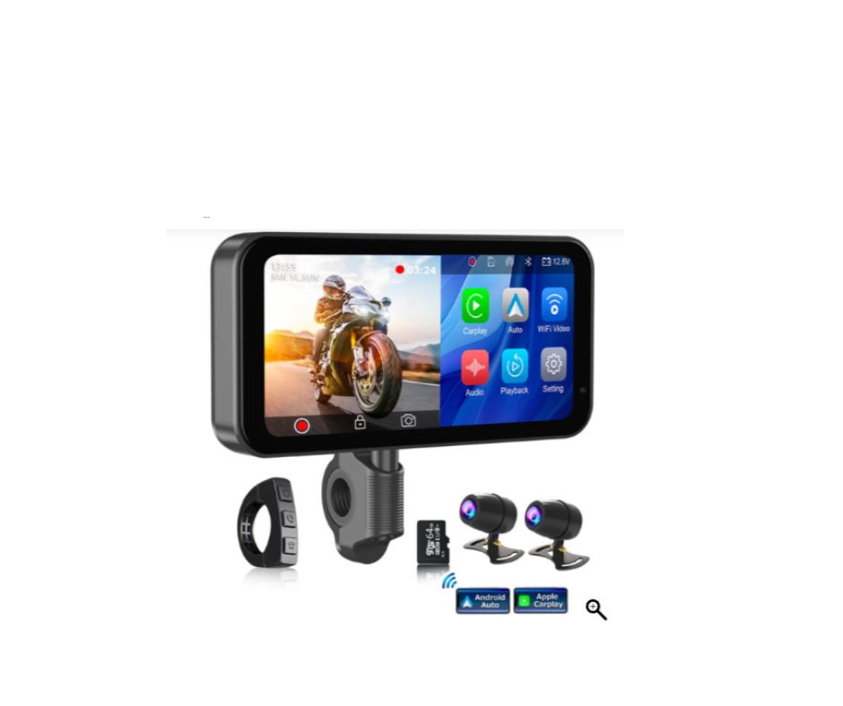 Motorcycle Car Play 6.25” Screen For Bikes with Nav Mount